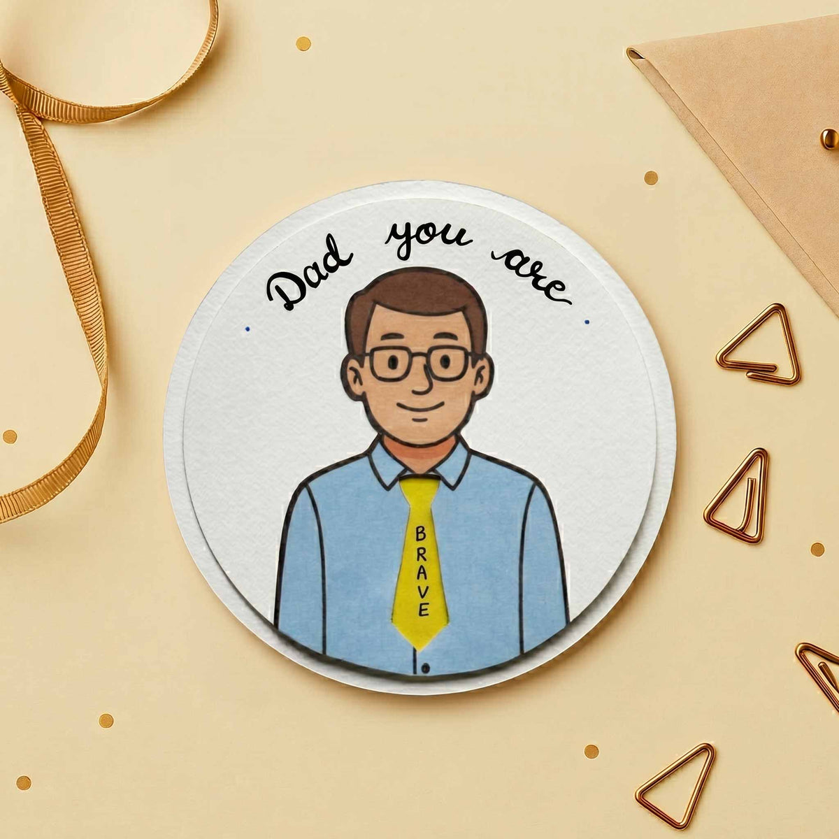 Dad Circular Tie Card