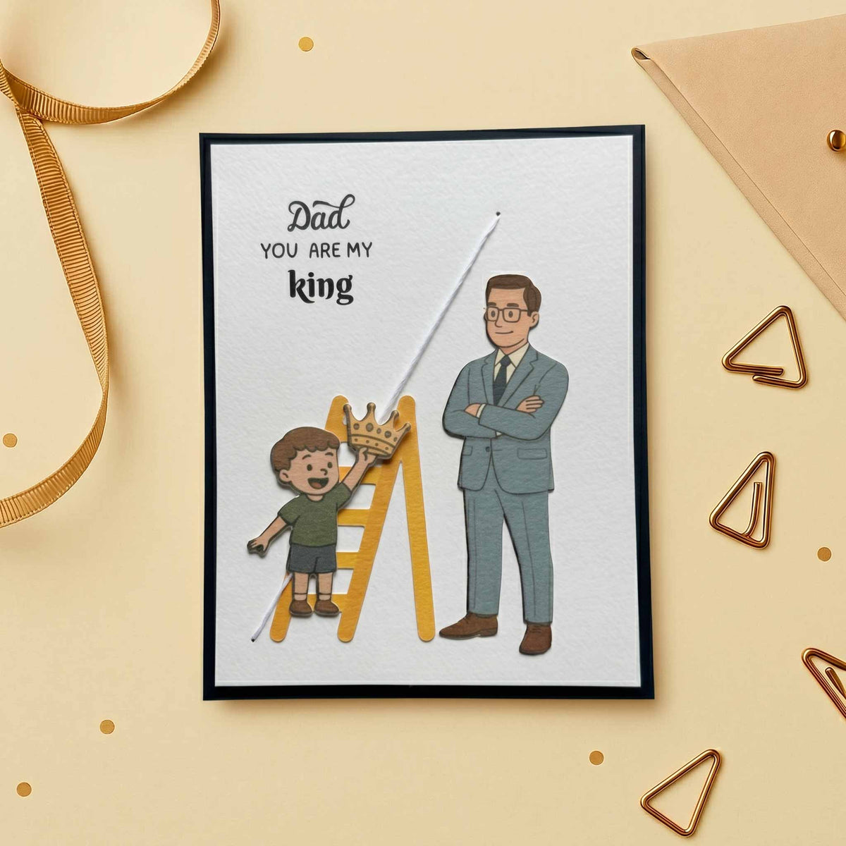 Dad You Are My King Card