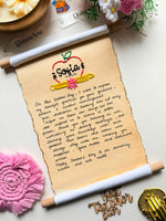 Teacher's Day Scroll Letter
