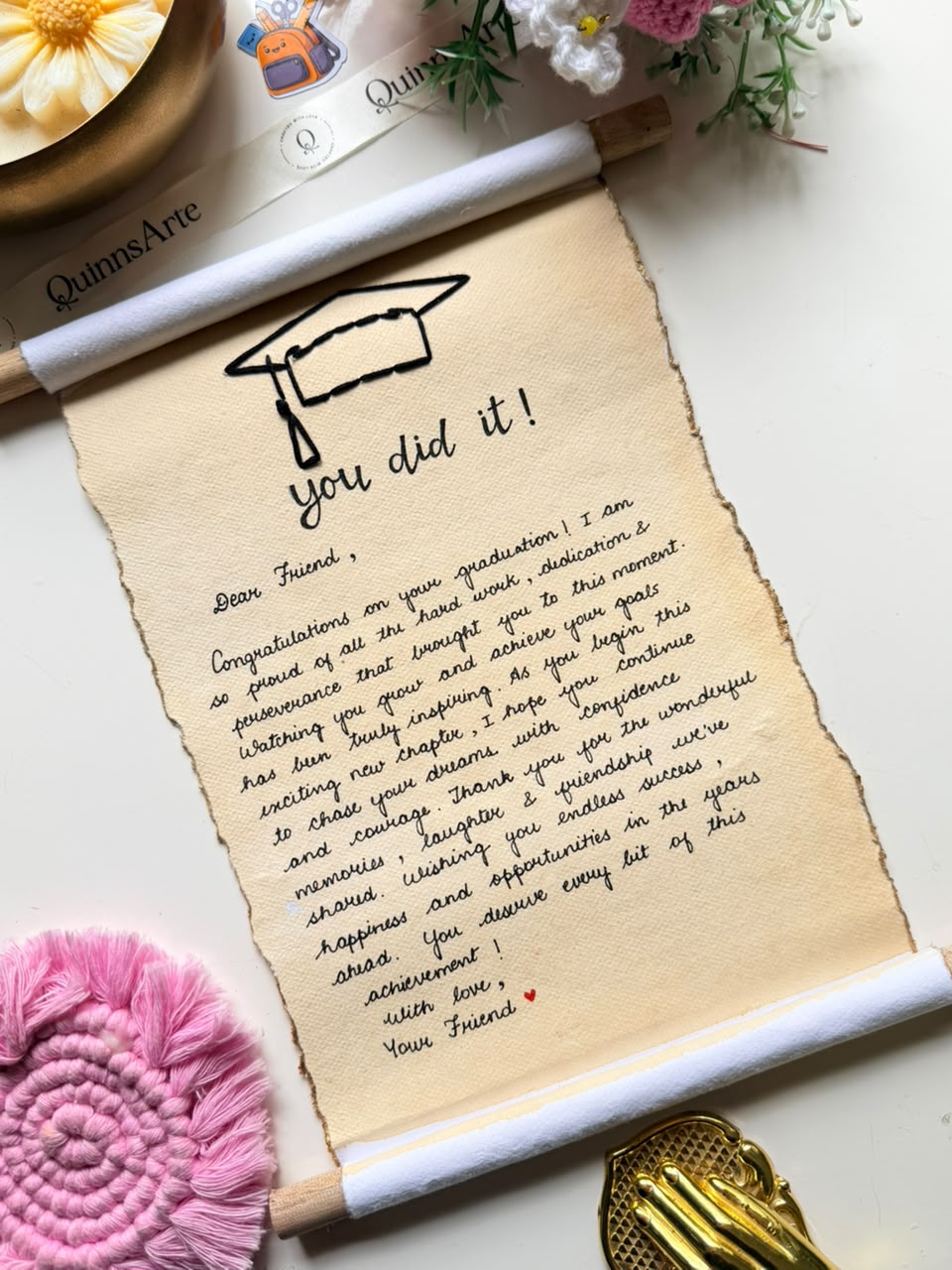 Graduation Scroll Letter