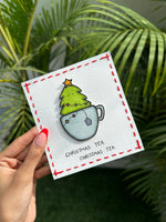 Tea Christmas Pun Card
