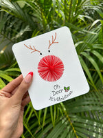 Oh Deer Christmas Thread Card
