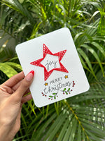 Christmas Joy Thread Card