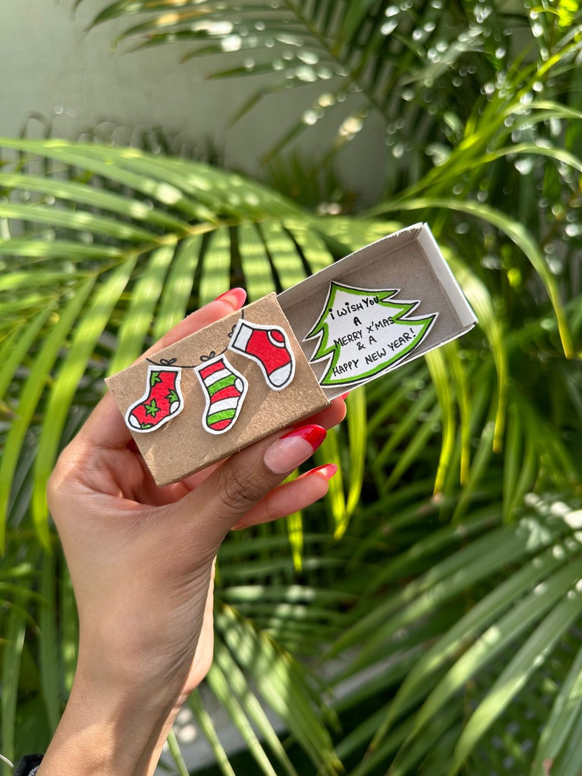 Socks Christmas Matchbox