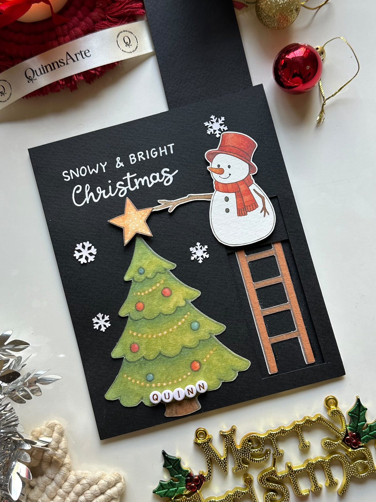 Snowman Slider Card Printable Template
