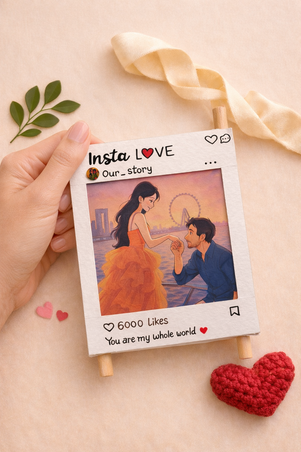 Insta Love Animated Scroll Card