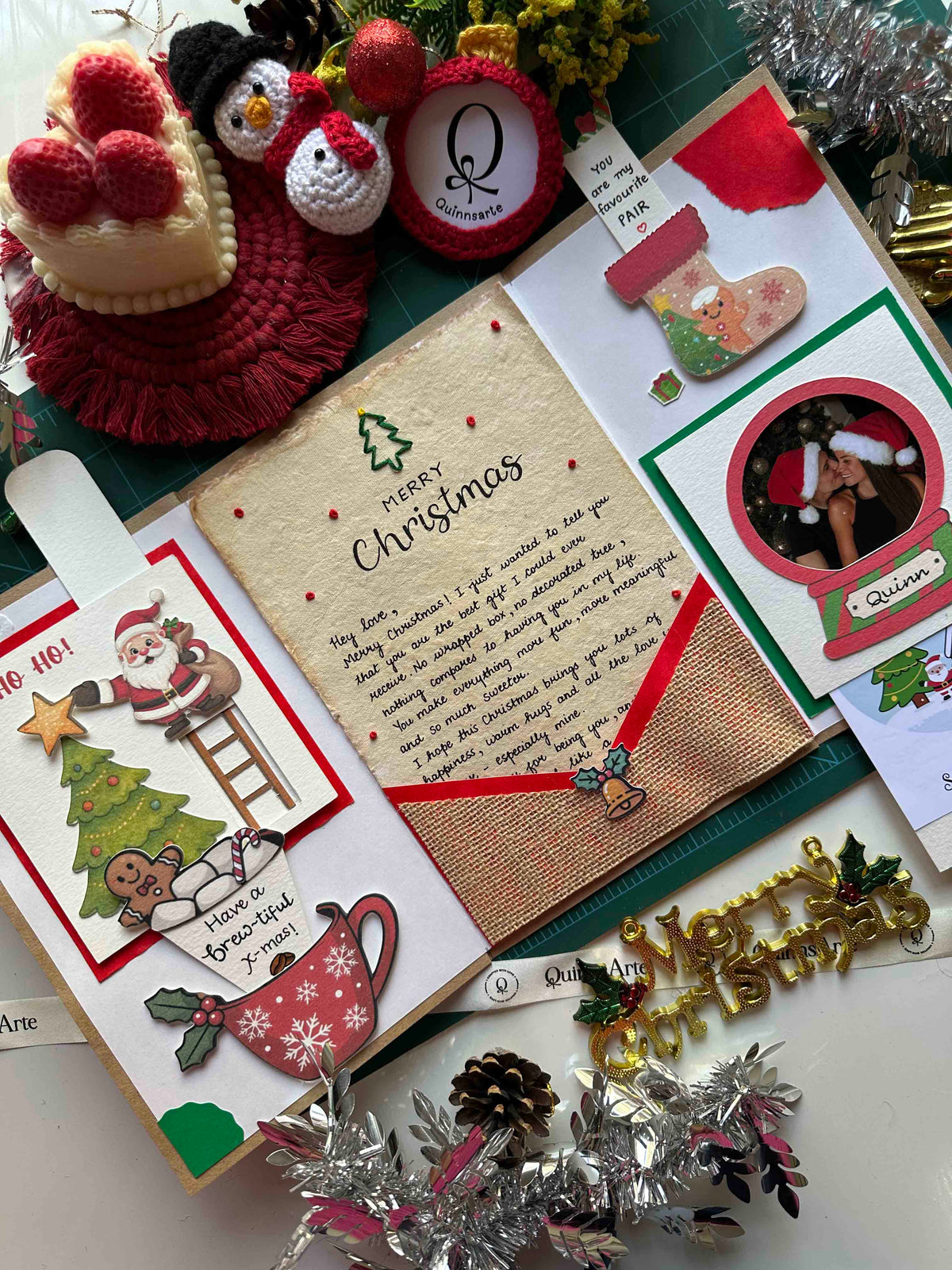 Tri-Fold Christmas Keepsake christmas Card