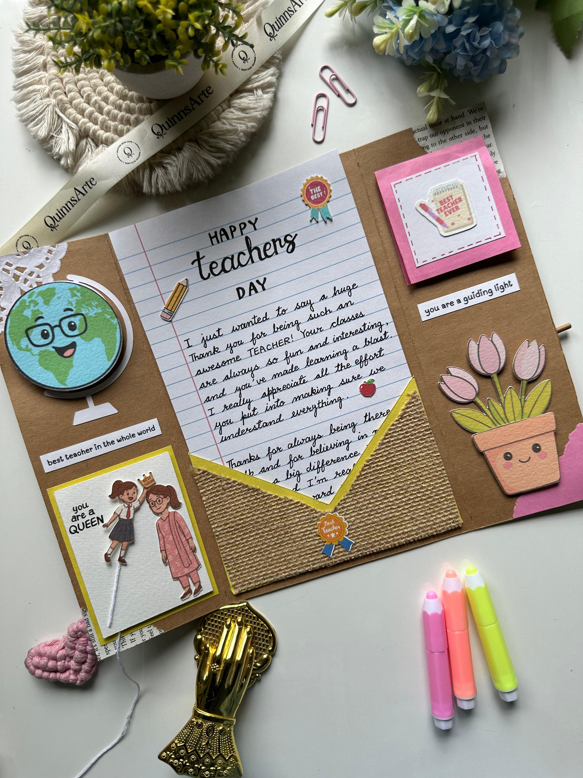 Viral Teachers Day TriFold Card