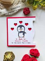 Rotating Penguin Love Card
