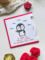 Rotating Penguin Love Card