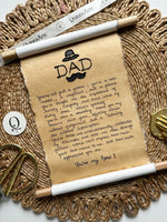Dad You’re My Hero Scroll