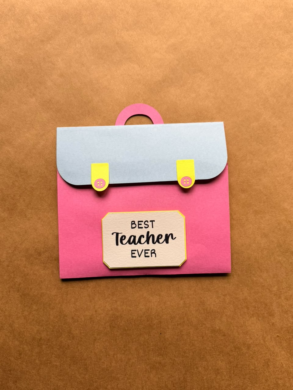 Teachers Day Bag Card
