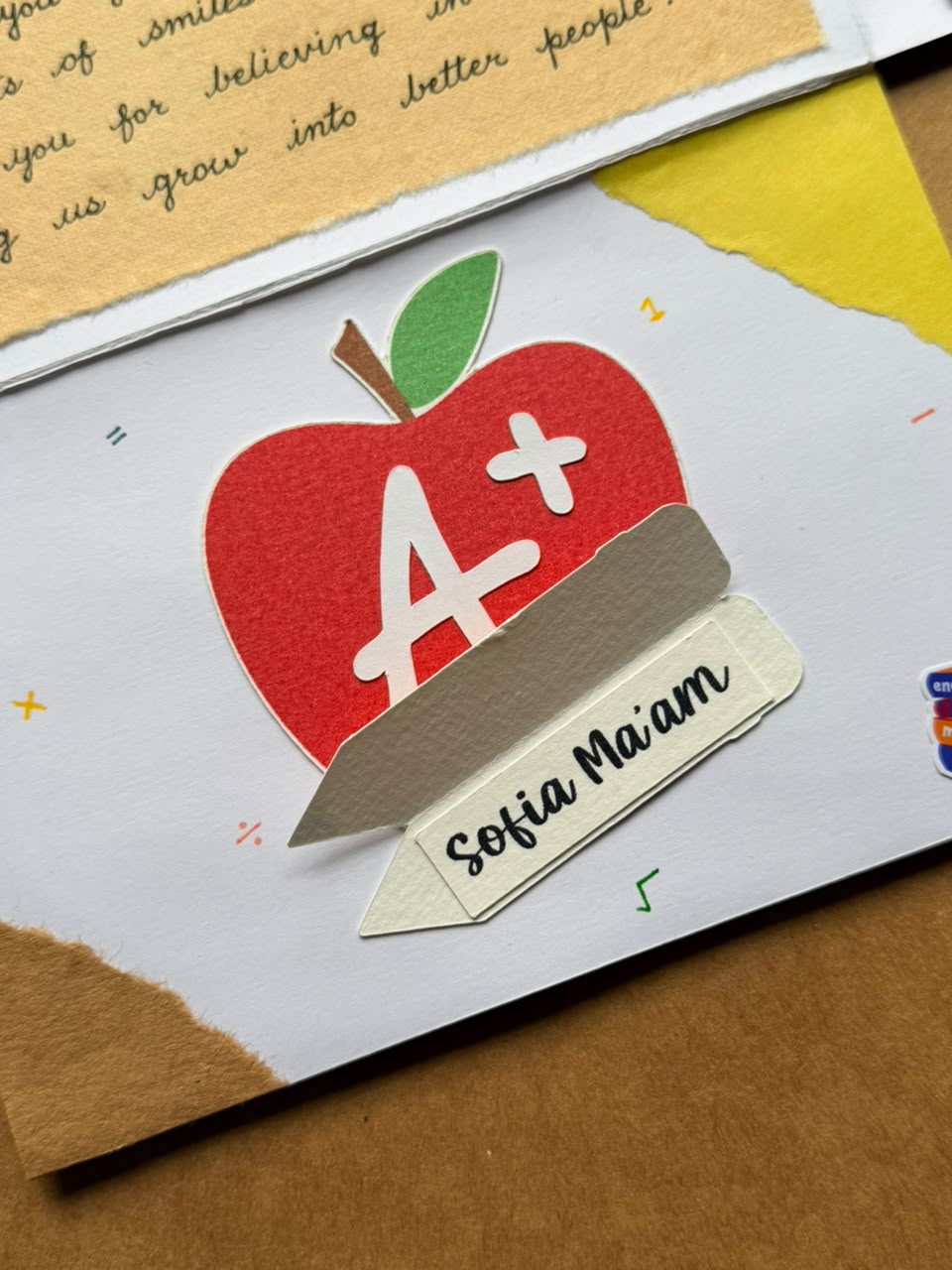Teachers Day Bag Card