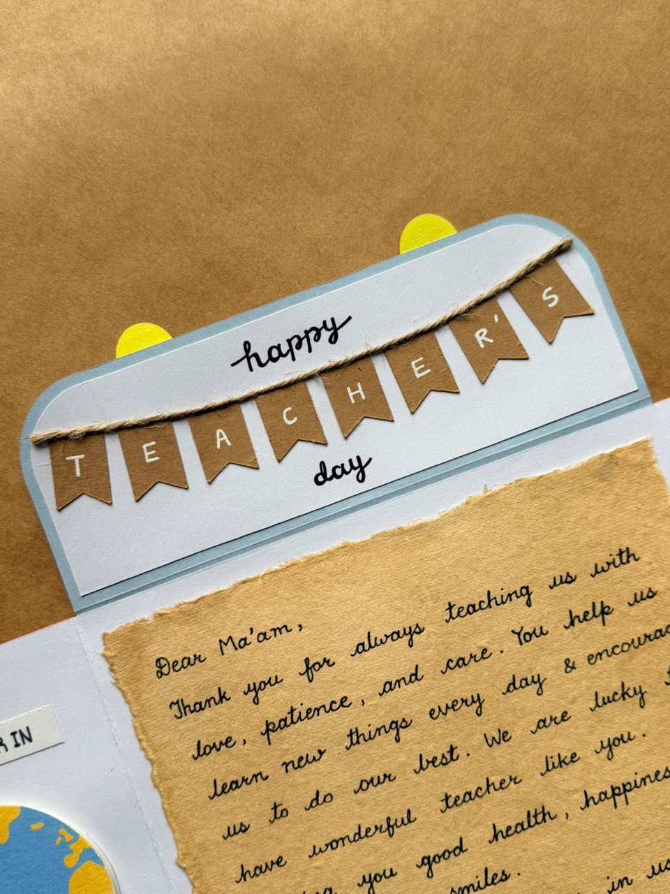 Teachers Day Bag Card
