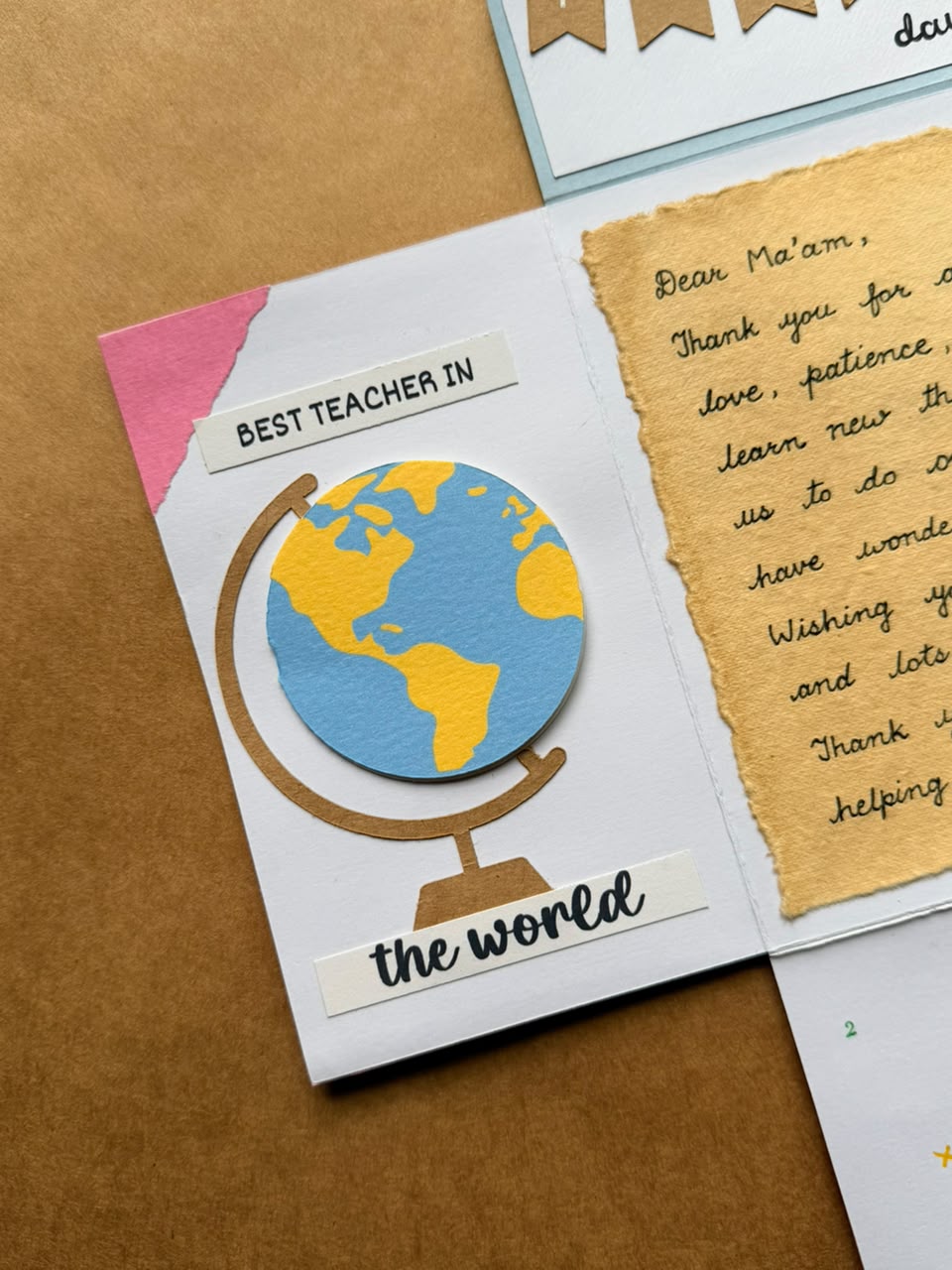 Teachers Day Bag Card