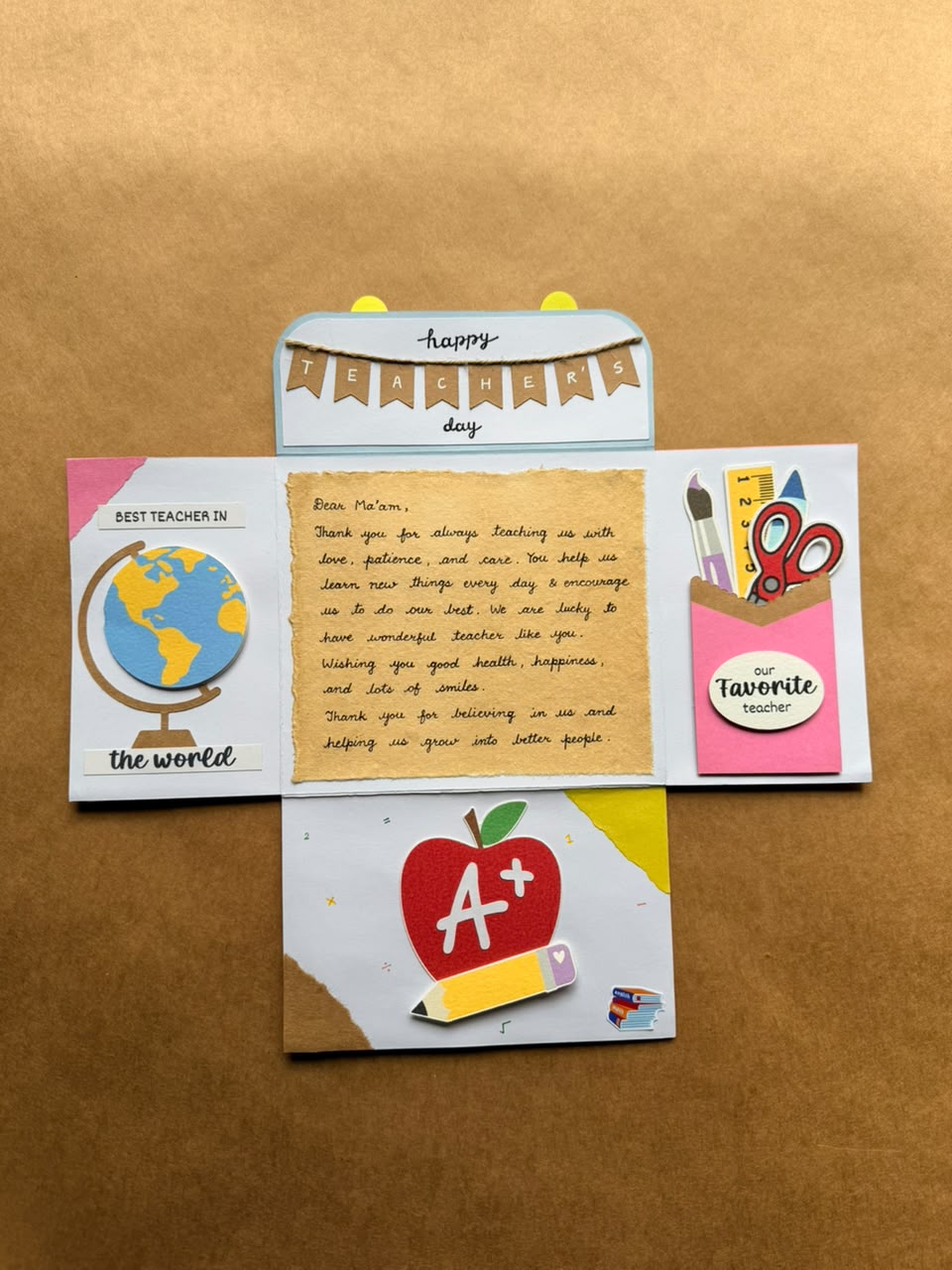 Teachers Day Bag Card