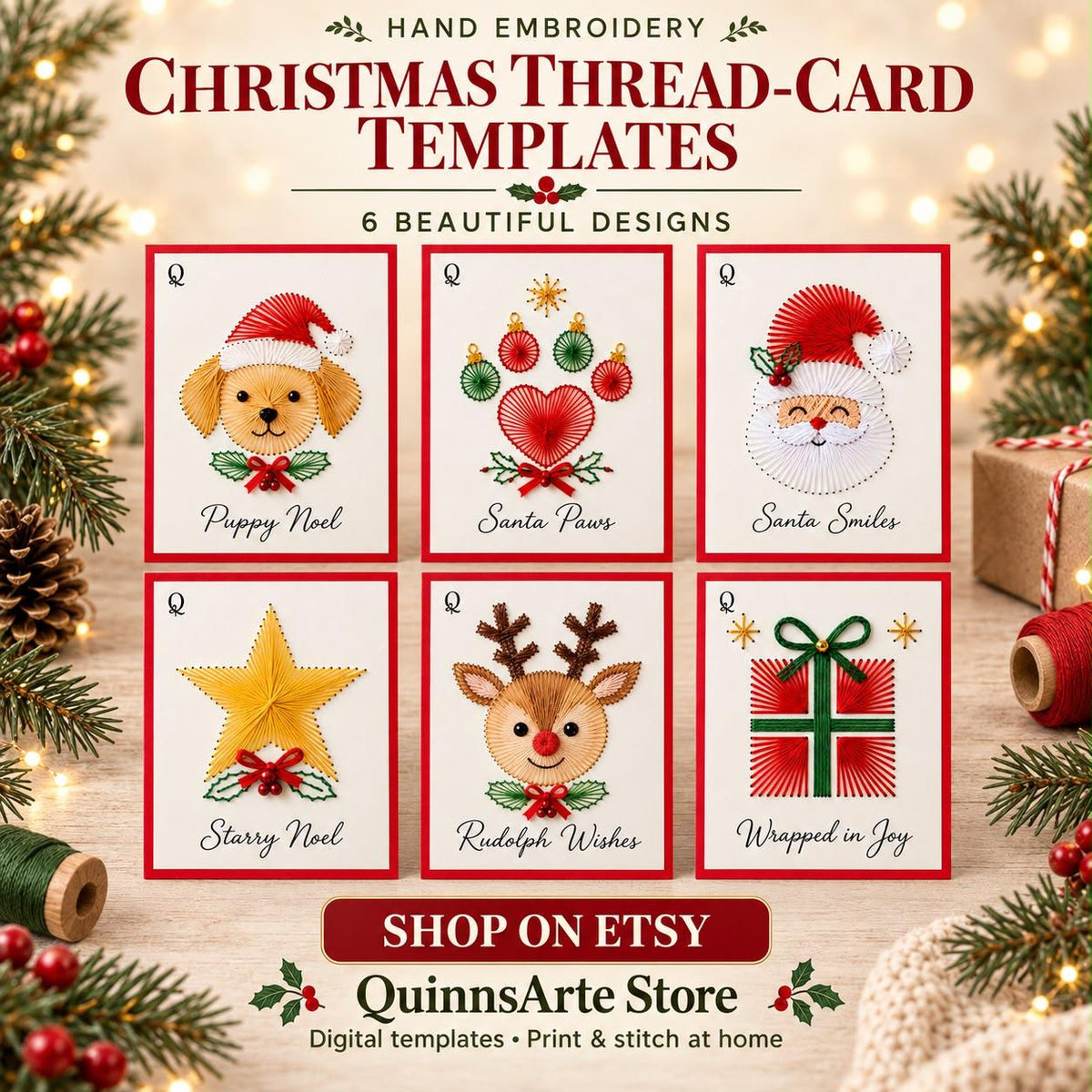Holly Jolly Christmas Template Bundle