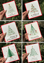 Christmas Card Printable Template set of 6
