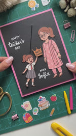 Happy Teacher’s Day Rope Pulling Card