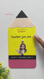 Pencil Rotating Teacher’s Day Card